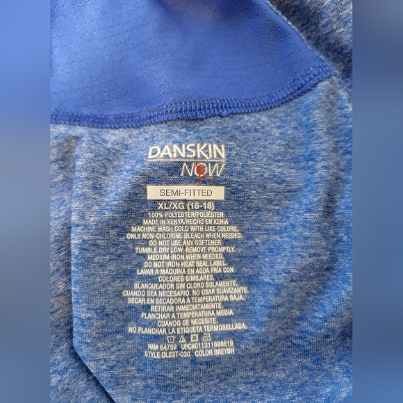 Danskin Light Blue Tank Top, Size XL (16-18) - Picture 4 of 5
